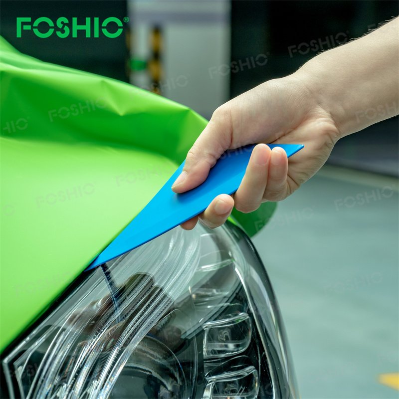 Foshio Customize Logo 70a 80a 90a Car Wrap Tool Plastic Triangle Vinyl Squeegee Vinyl Tools