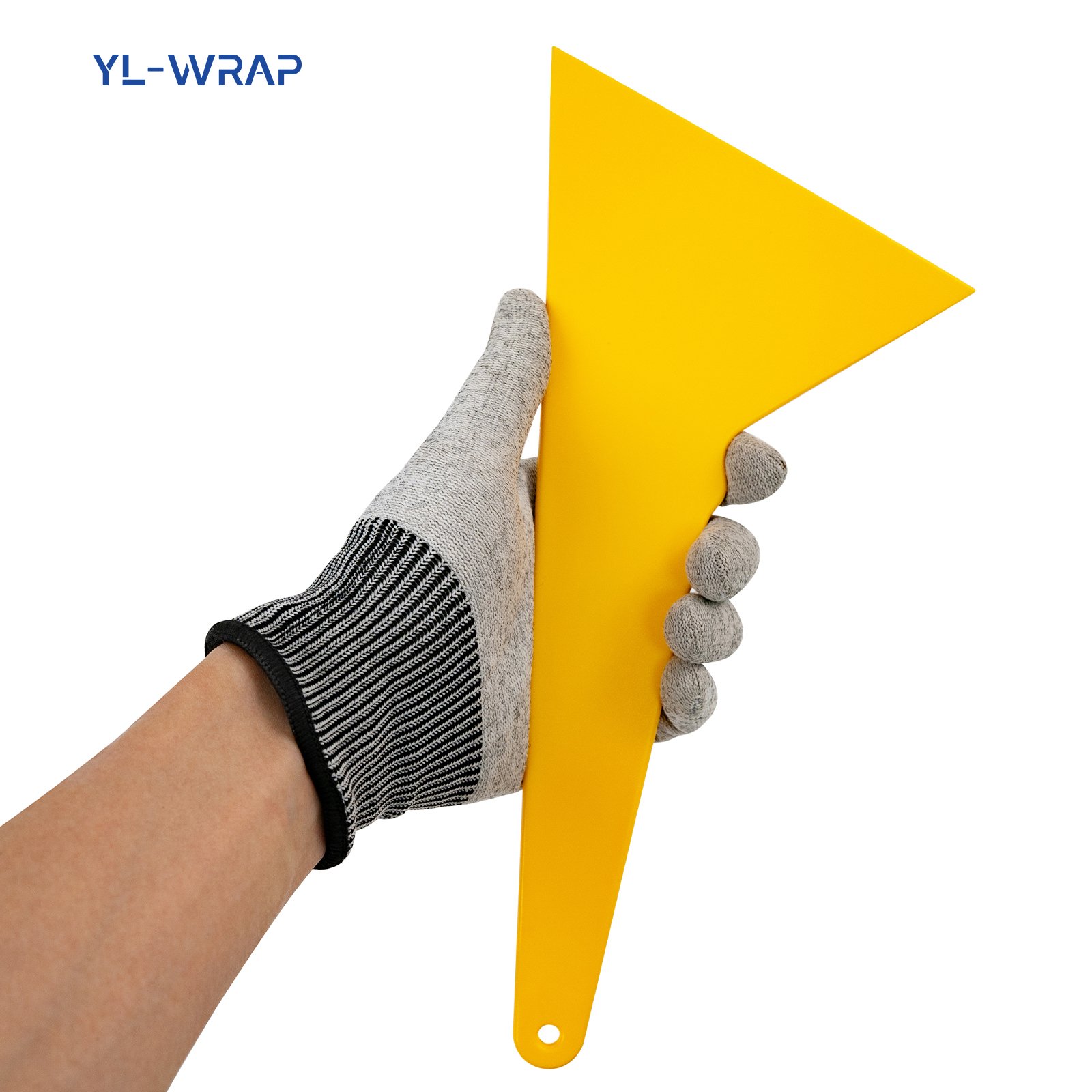 Most Popular Yellow Hard Triangular Scraper Car Window Tint Tools Squeegee for Car Film tools Kit