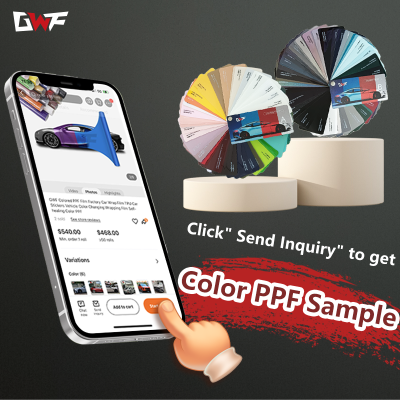 10 years warranty super high brightness color ppf paint protection film self healing anti yellow tpu color ppf film