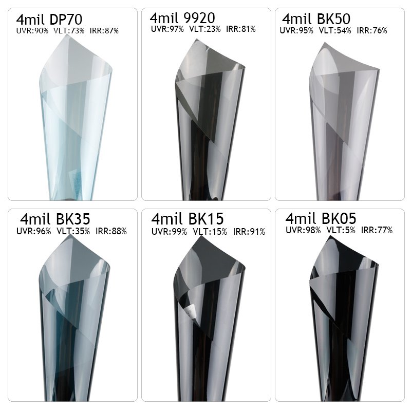 Factory direct sale 4MIL VLT 35% auto solar window tint film car stickers nano ceramic film
