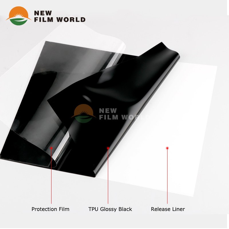 Gloss Black Car Film self healing Clear ppf tpu Material film CEO//PPF 6.5mil TPU glossy tpu ppf paint protection film