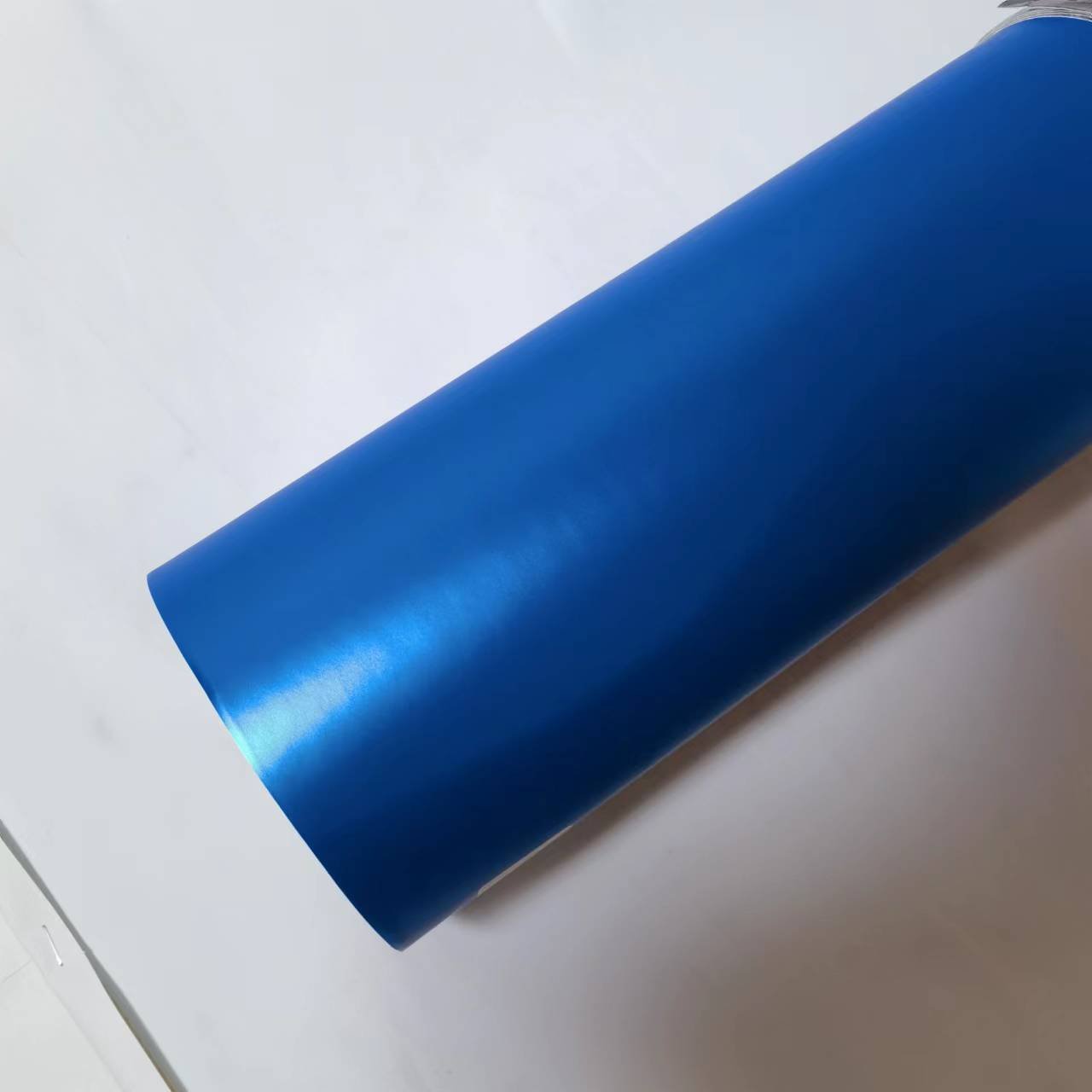 Matte Metallic King Blue PET Car Sticker Vinyl Wrap Satin Chrome Satin Chrome Film Premium Car Films