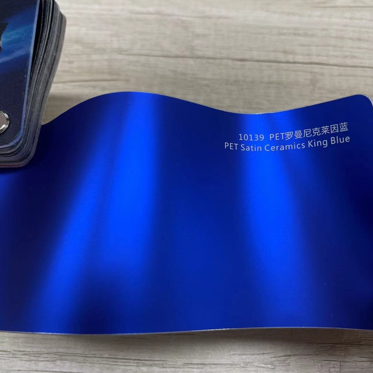 Matte Metallic King Blue PET Car Sticker Vinyl Wrap Satin Chrome Satin Chrome Film Premium Car Films