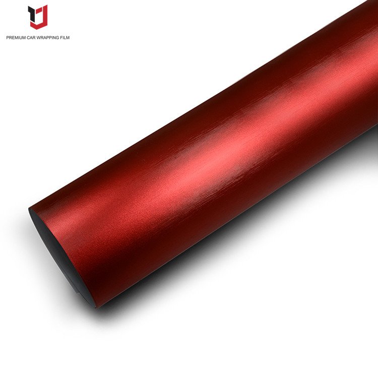 YAJIU Brushed Matte Metallic Vinyl PVC PET Air Bubbles Free Satin Chrome Wrapping Car Film