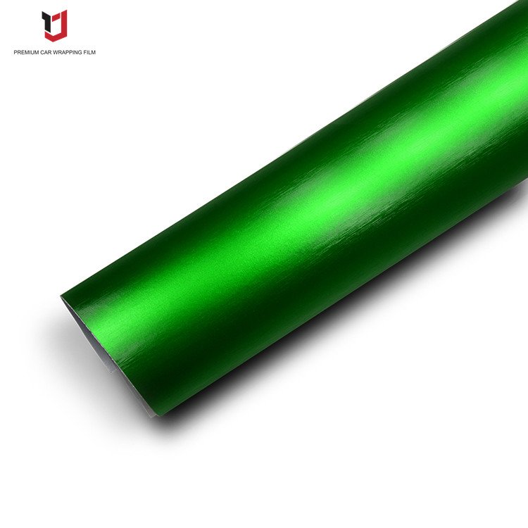 YAJIU Brushed Matte Metallic Vinyl PVC PET Air Bubbles Free Satin Chrome Wrapping Car Film