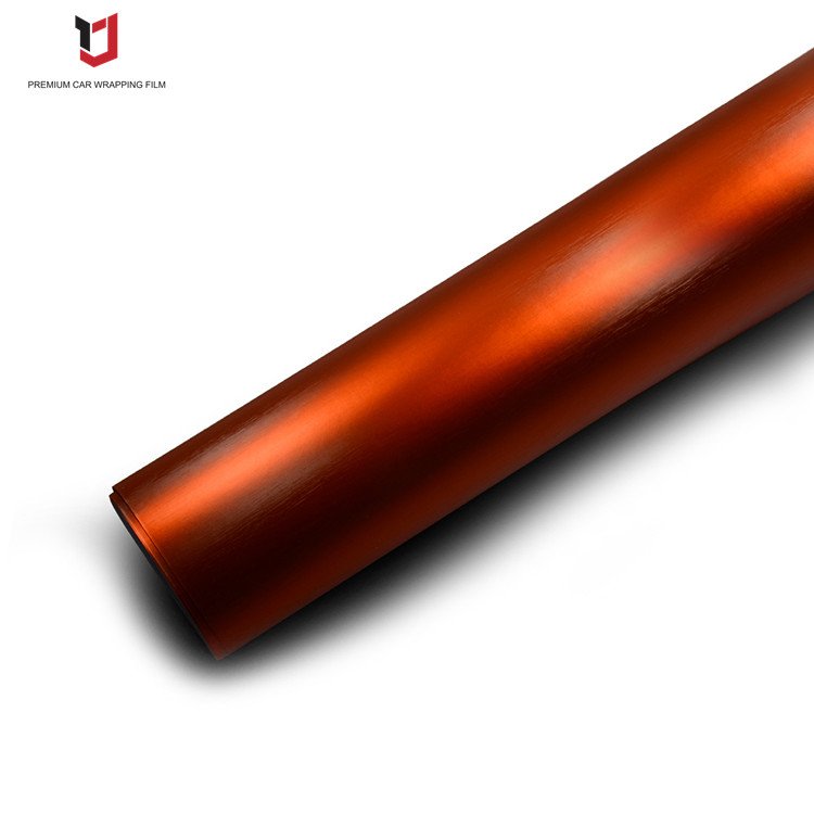 YAJIU Brushed Matte Metallic Vinyl PVC PET Air Bubbles Free Satin Chrome Wrapping Car Film