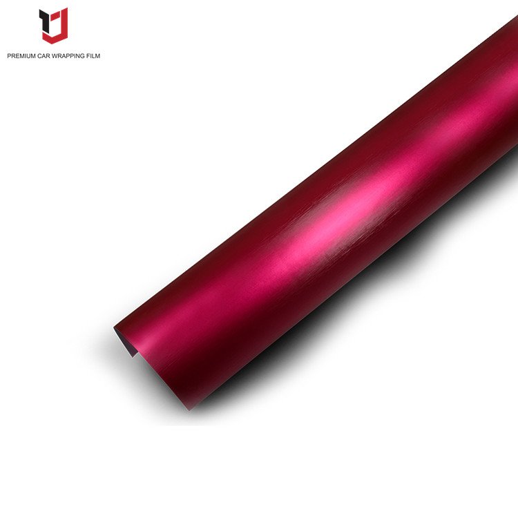 YAJIU Brushed Matte Metallic Vinyl PVC PET Air Bubbles Free Satin Chrome Wrapping Car Film