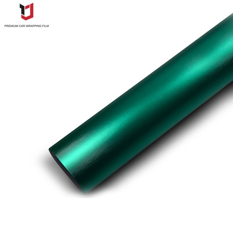 YAJIU Brushed Matte Metallic Vinyl PVC PET Air Bubbles Free Satin Chrome Wrapping Car Film