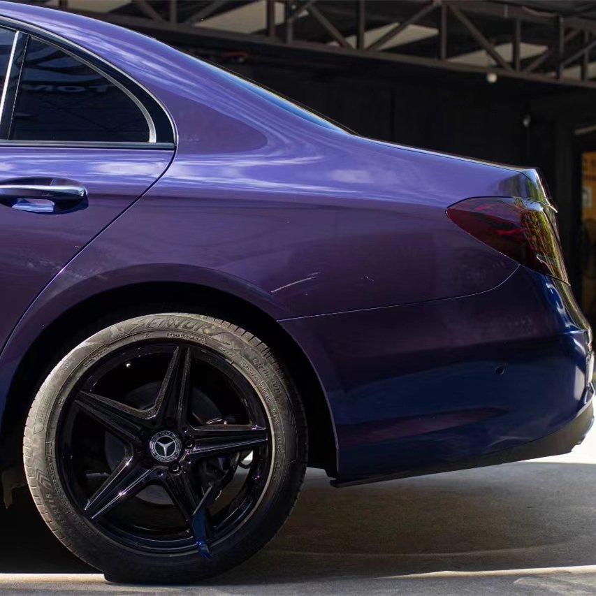 Vehicle Color Wrap Ultra Gloss Blue Special Blue Shine Color Shift Wrapping Vinyl Car Film