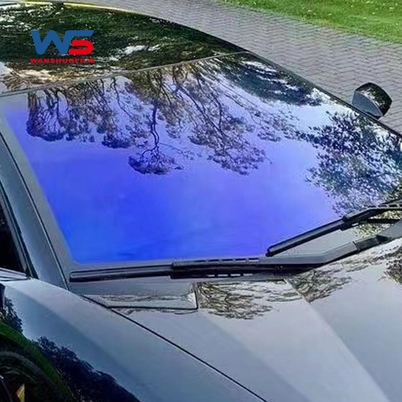 Custom Global Lowest Price PPF Source Factory Purple Blue Chameleon Film VLT 20%-80% Chameleon Window Paint Protection Film