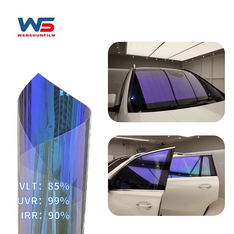 Custom Global Lowest Price PPF Source Factory Purple Blue Chameleon Film VLT 20%-80% Chameleon Window Paint Protection Film