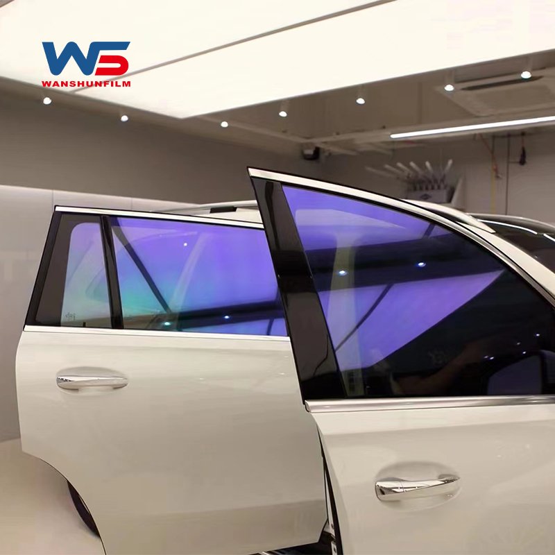 Custom Global Lowest Price PPF Source Factory Purple Blue Chameleon Film VLT 20%-80% Chameleon Window Paint Protection Film