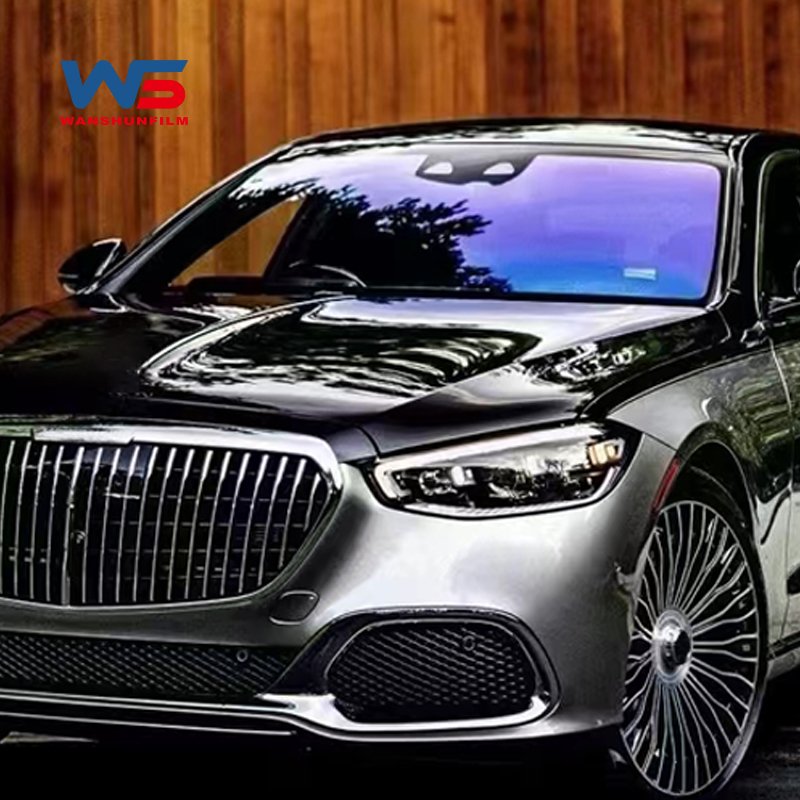 Custom Global Lowest Price PPF Source Factory Purple Blue Chameleon Film VLT 20%-80% Chameleon Window Paint Protection Film