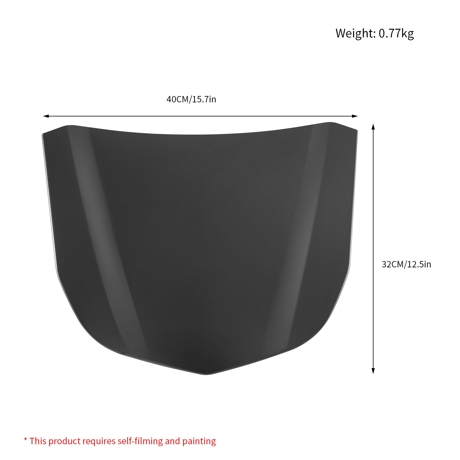 High Quality Primer only steel material front hood bonnet mini hood mini car hood display for ppf Vinyl wrap show