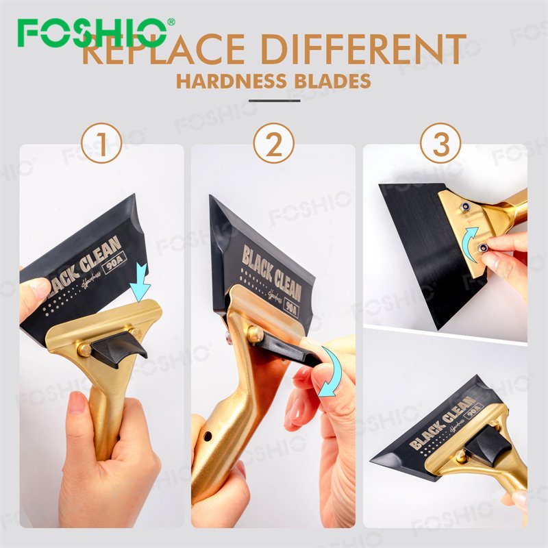 Foshio 70A 80A 90A Car Window Film Tools Brass Handle Tint Squeegee For Glass Doors