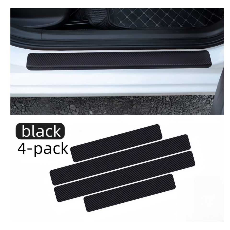 Custom-designed car door sill protection strip 4-piece scratch-resistant and wear-resistant protective door