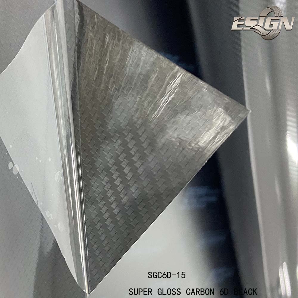 Super Gloss 6D Carbon Fiber Black Car Wrap Vinyl Film Sticker Automotive Accessories Protection Film