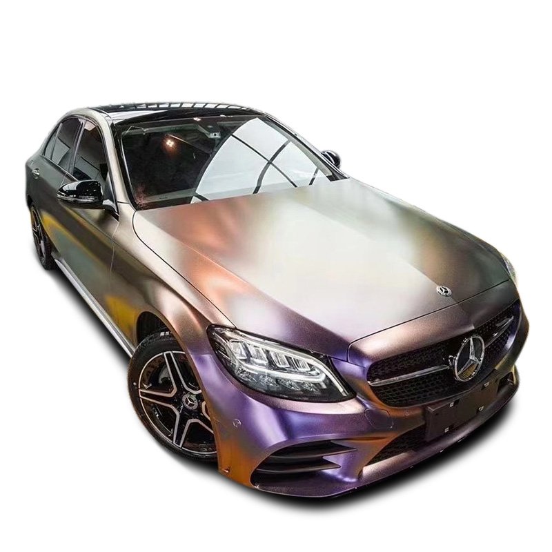 Guangzhou self adhesive matte chrome car wrap vinyl, gold vinyl car wrap film