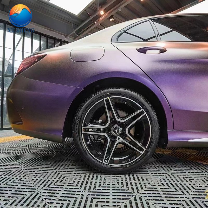 Guangzhou self adhesive matte chrome car wrap vinyl, gold vinyl car wrap film