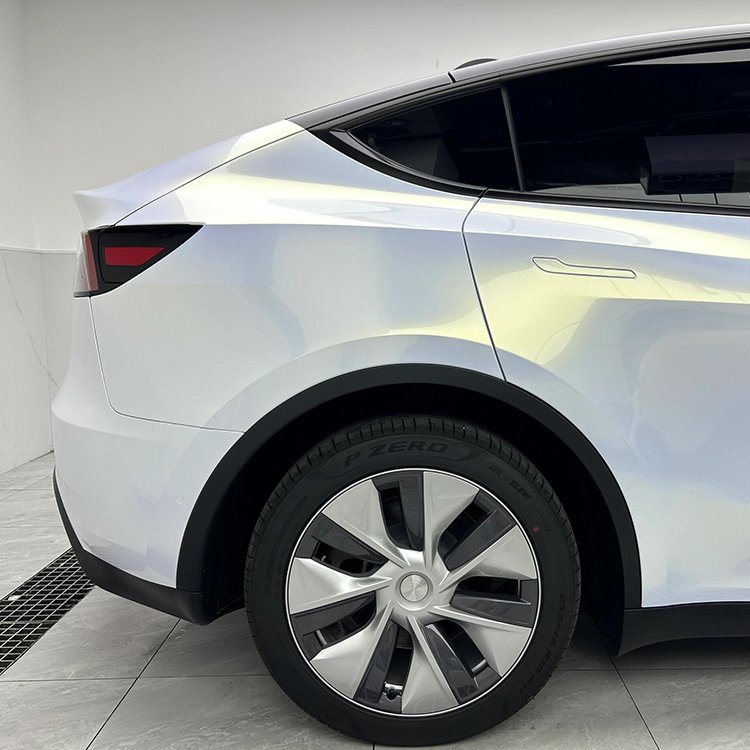 Glossy Diamond Gold White metal car decal sticker chameleon tint Color change film vinyl car wrap roll