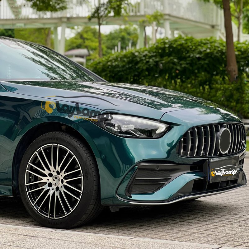1.52x18m air release PET car film Vinyl Wrap Original Paint Color Dark Night Green PVC Car Vinyl Film