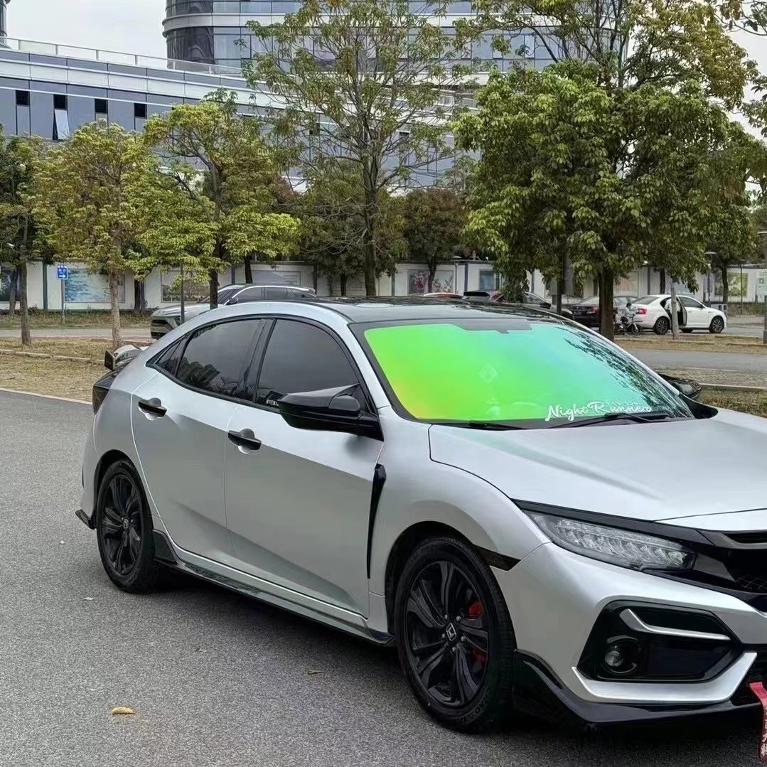 UV-Block Anti-Glare HD Chameleon Car Window Tint Film Self-Adhesive Color-Changing from Green to Orange Blue Purple Protection