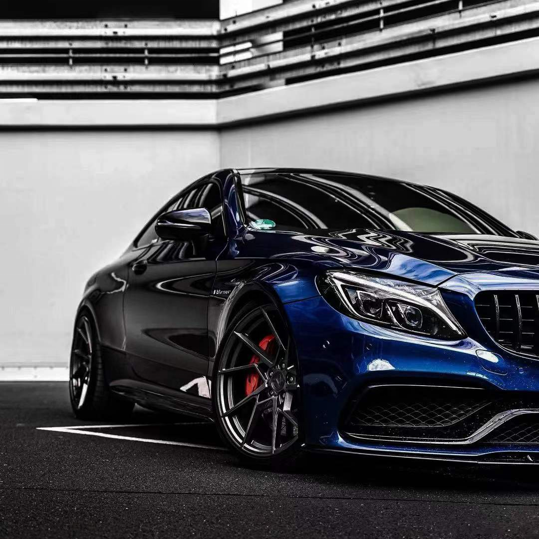 High Grade Car Films PET Super Gloss Metallic Shadow deep Dlue Vinyl Wrap