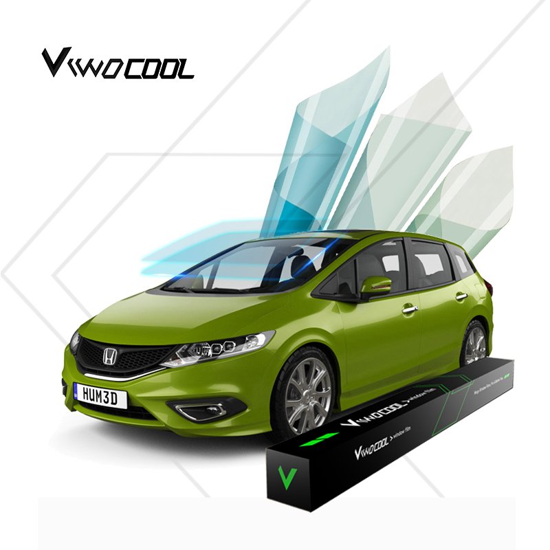 viwocool tinted car glass care skin series vlt 65% window film uv protection 100%