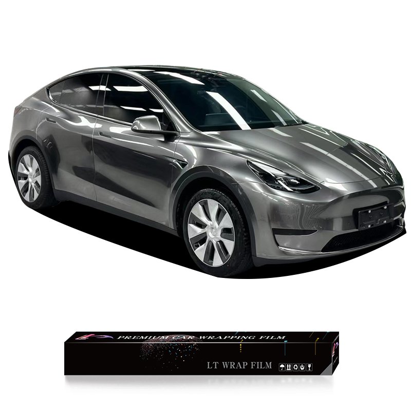 TPU Liquid Metal Graphite Grey High Quality Anti Scratch Paint Protection Film TPU Grey PPF Heat Repaired Infused color TPU PPF