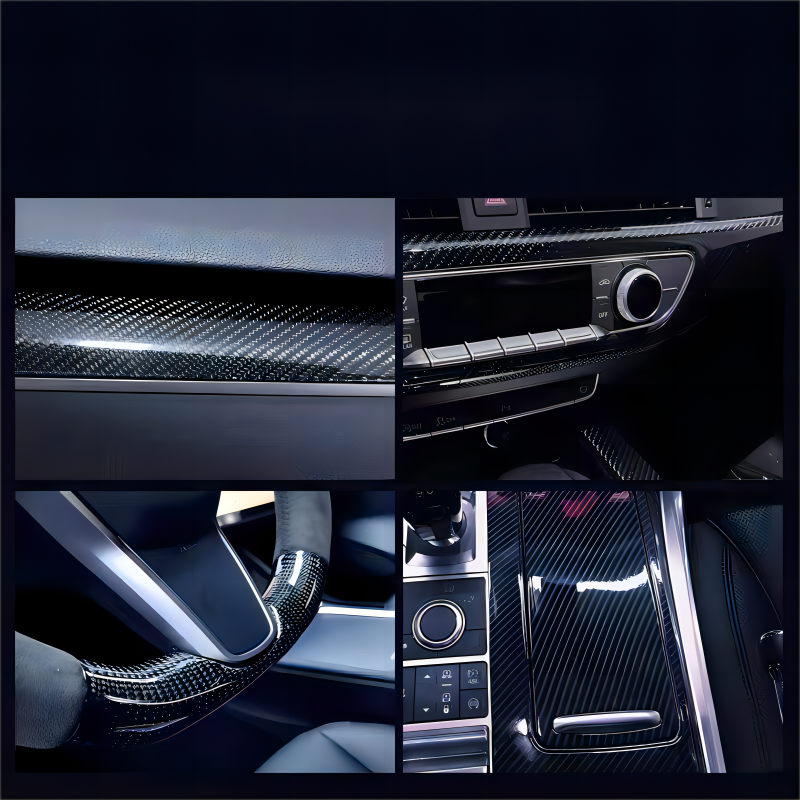 8 Years Warranty Custom Carbon Fiber Body Stickers for Cars Luxury Design Roll TPUs Manufacture Custom Car Letter Type