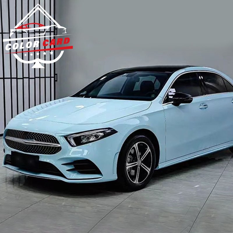 New Colorful Car Body Color Changing Film PVC Vinyl Super Bright Crystal Glacier Blue Color PPF Film Car Wrap Film