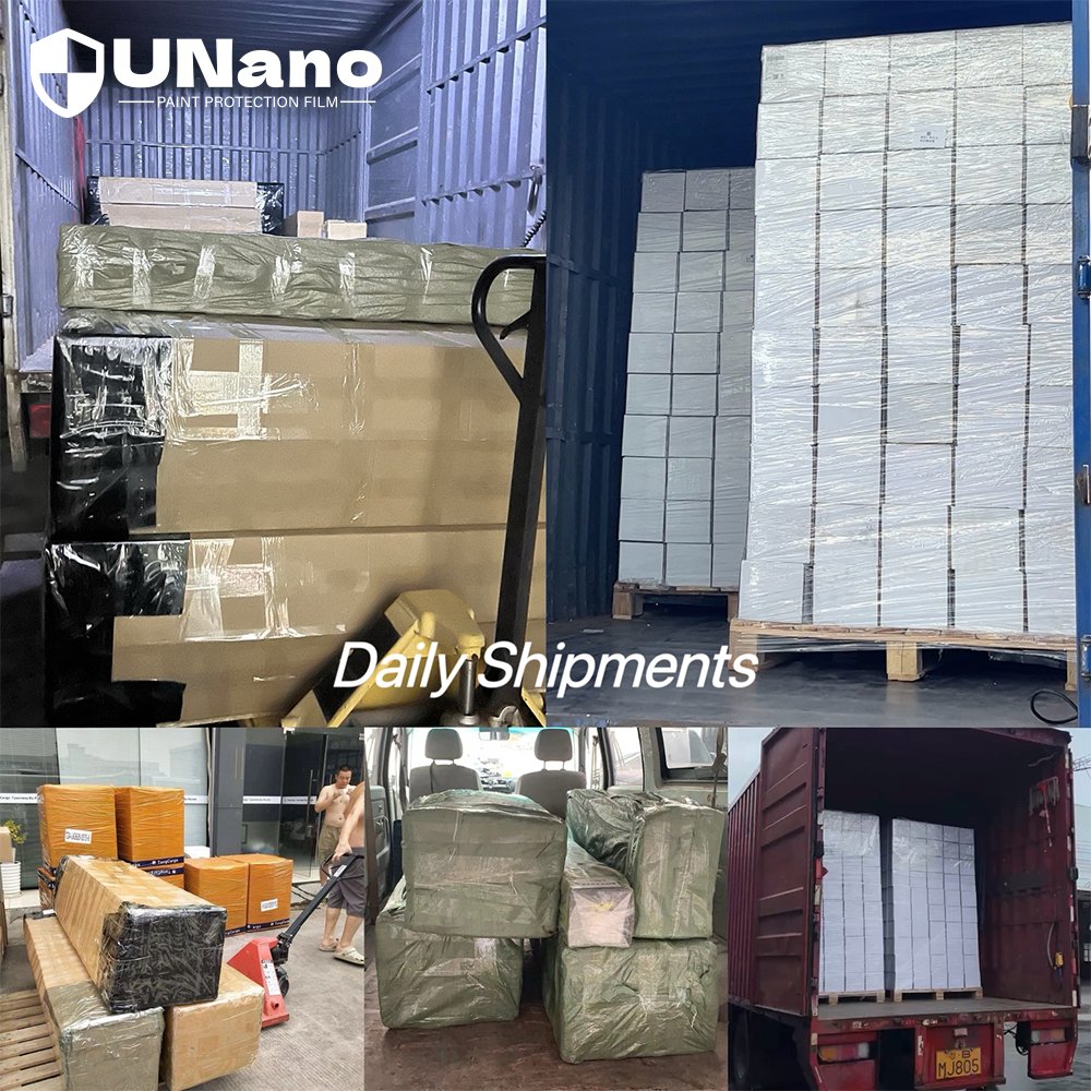 Unano 10 Years Warranty 7.5mil TPU Car Film Clear Self Healing Non Yellowing Strong Adhesive Ppf Car Paint Protection Film