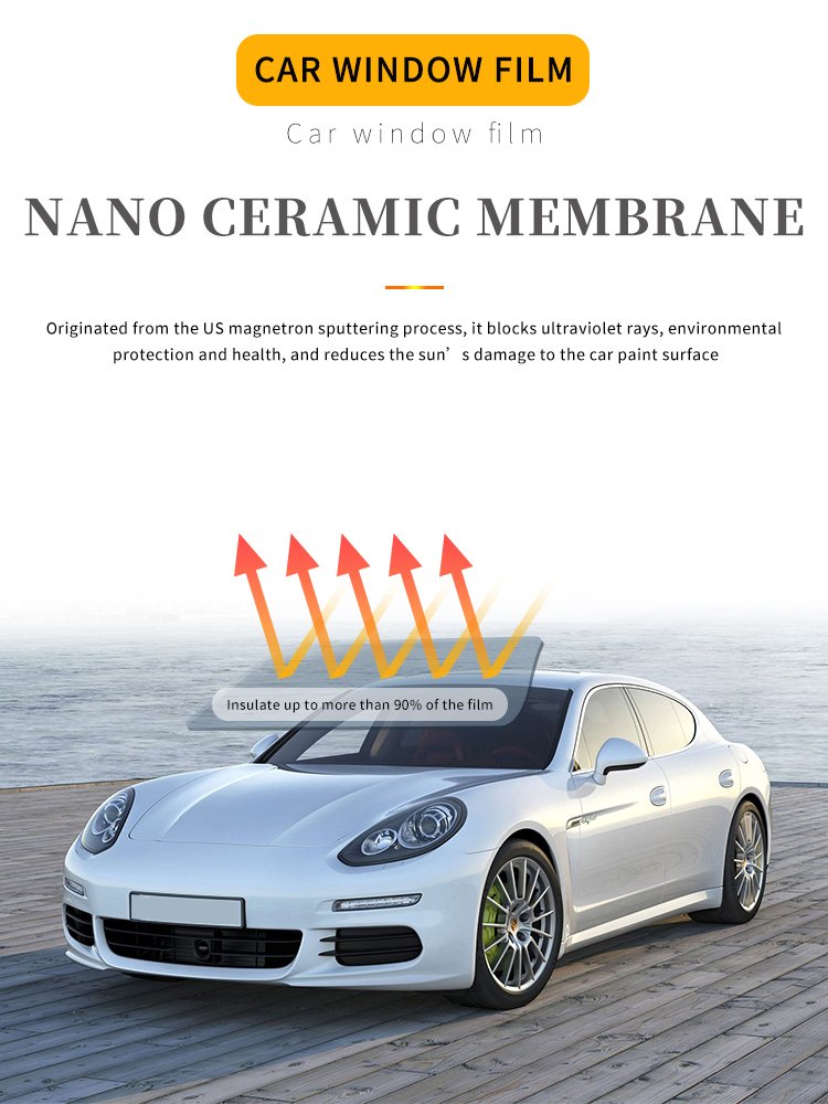 UV 100 % nano ceramic tint car window film sun control skin protection car window tint film