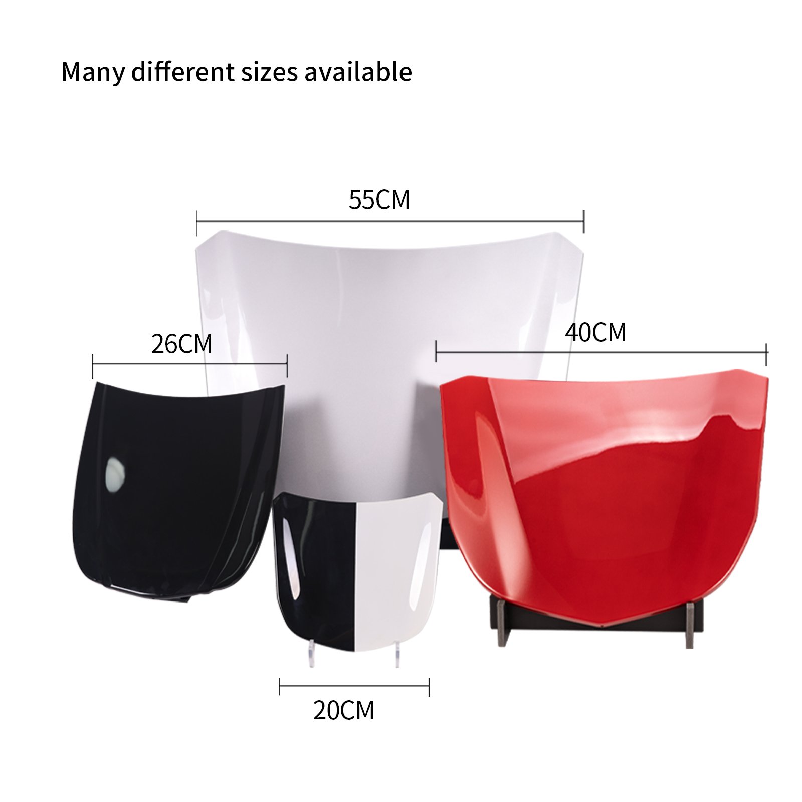 High Quality steel material front hood bonnet speed shape mini car hood display for ppf Vinyl wrap show