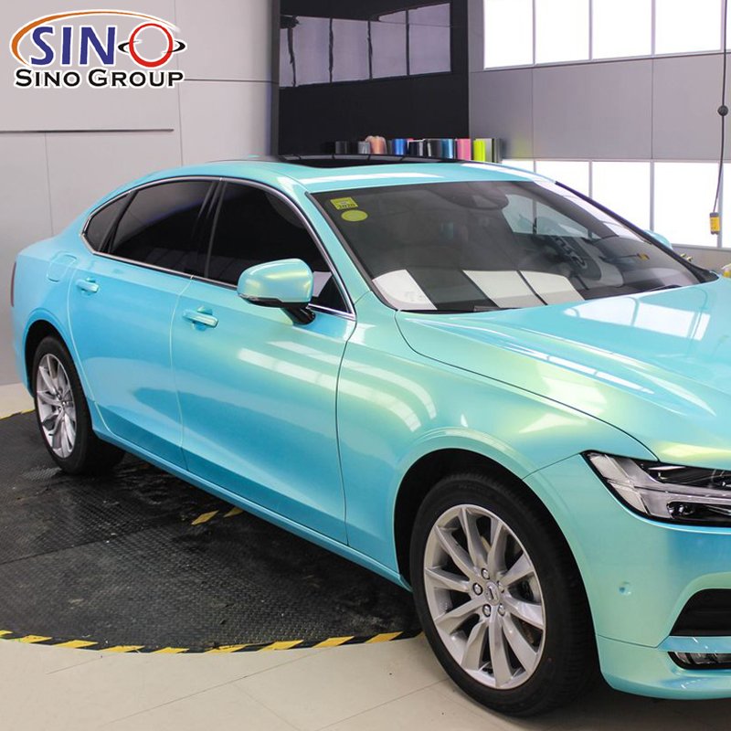 MC-05 High Quality PVC Film Waterproof Super Gloss Auto Vinyl Light Pink Mystic Coral Wrapping Sticker Car Wrap Vinyl Roll