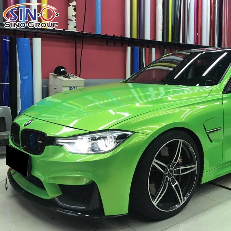MC-05 High Quality PVC Film Waterproof Super Gloss Auto Vinyl Light Pink Mystic Coral Wrapping Sticker Car Wrap Vinyl Roll