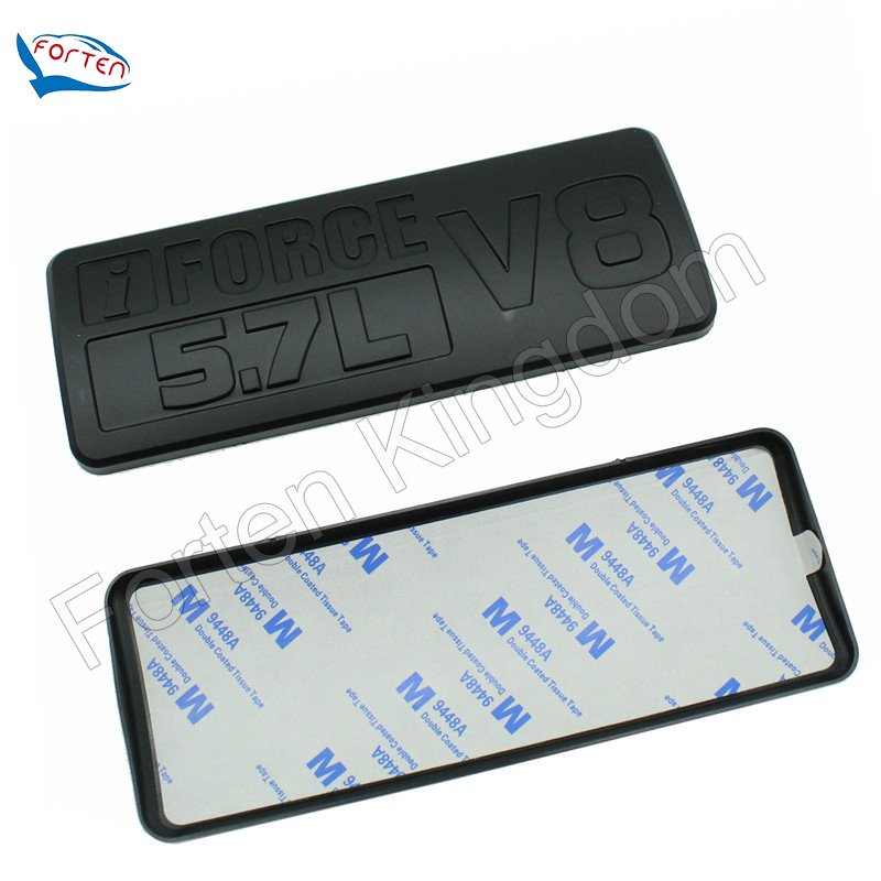 Universal Custom Car Sticker 3D Plastic Matte Black Overlay Blackout Limited Nameplate Car Badge Emblem
