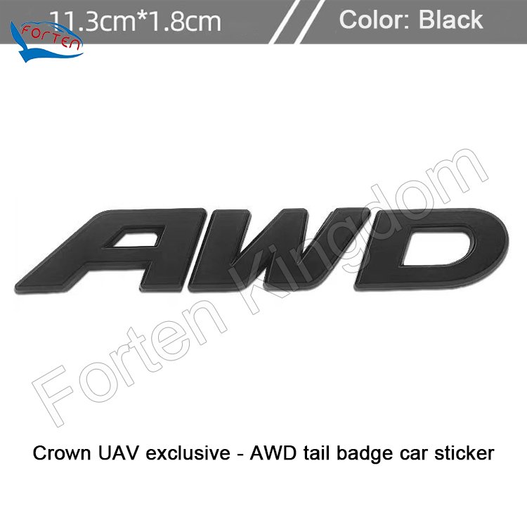 Universal Custom Car Sticker 3D Plastic Matte Black Overlay Blackout Limited Nameplate Car Badge Emblem