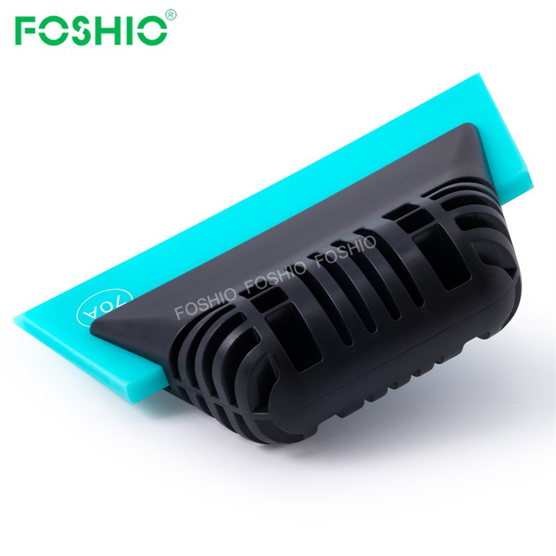 Foshio Customize Logo 70A 80A 90A Durometer Rubber Vinyl Squeegee Blade Scraper For Car Film install