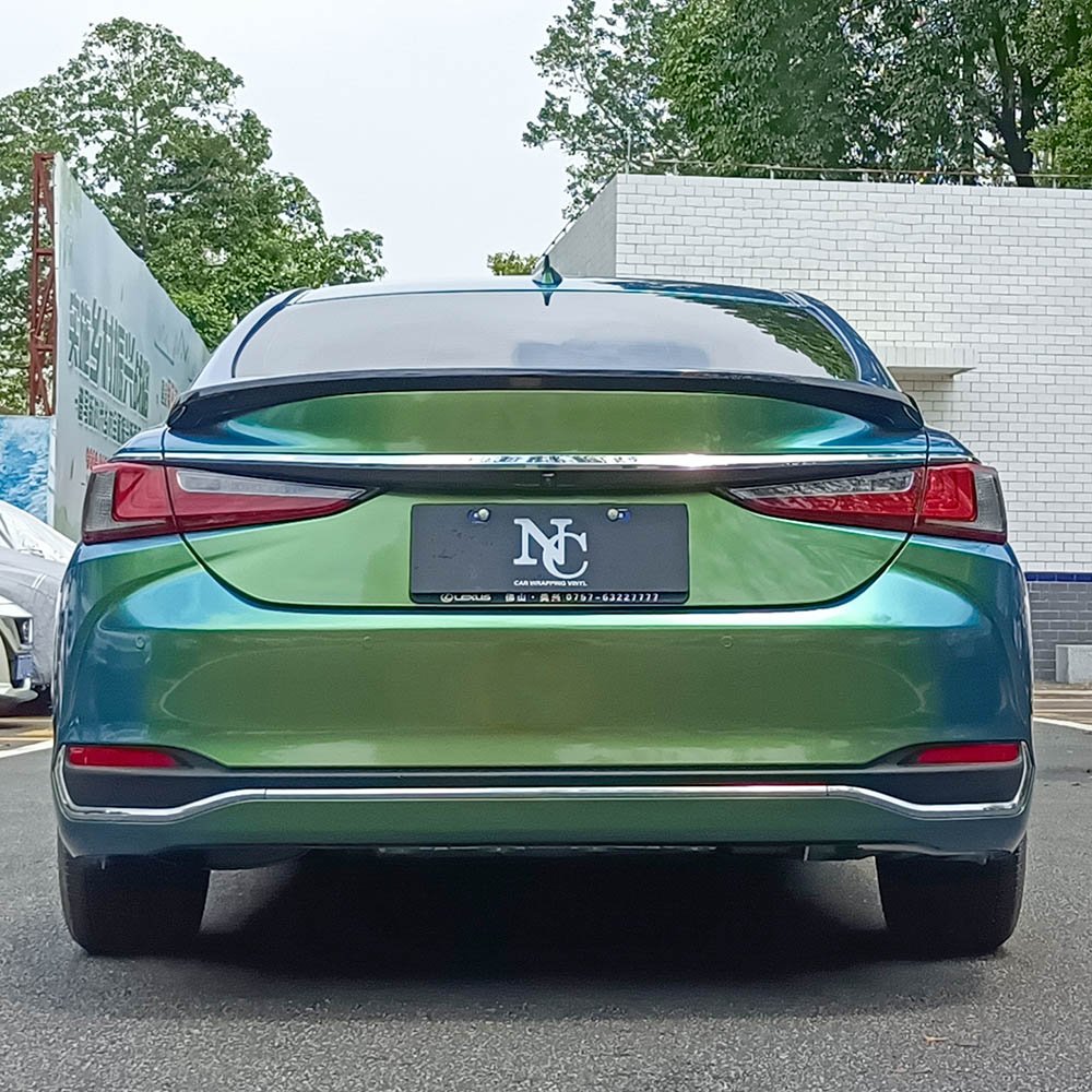 Metallic Ultra Gloss Car Wrap Film Car Top Vinyl Wrap Air Bubble Free Wrapping Film Vinyl Wrap For Whole Car Brilliant Green