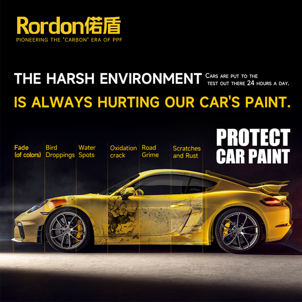 Rodon car window solar film non-metallic Film Clear Vision High IRR100% Oem Logo and Boxes Window Tinted and Solar Window Film