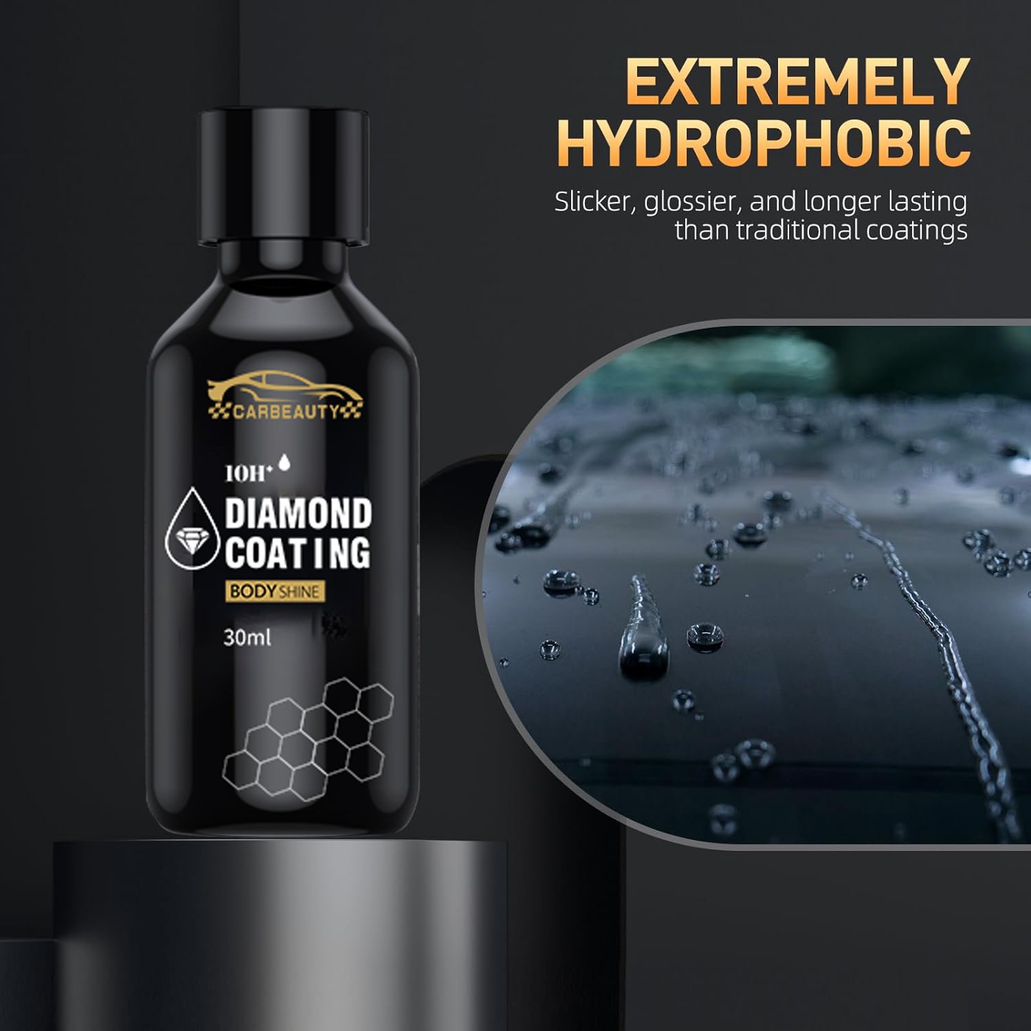 10H Diamond Nano Liquid Scratch Protection Coating High Gloss Hydrophobic Car Ceramic Coating
