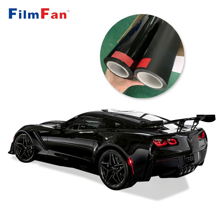 Self Healing Black Glossy surface Color USA TPU PPF Film Car Nano Coating Car Paint Protection Film 1.52*15M roll