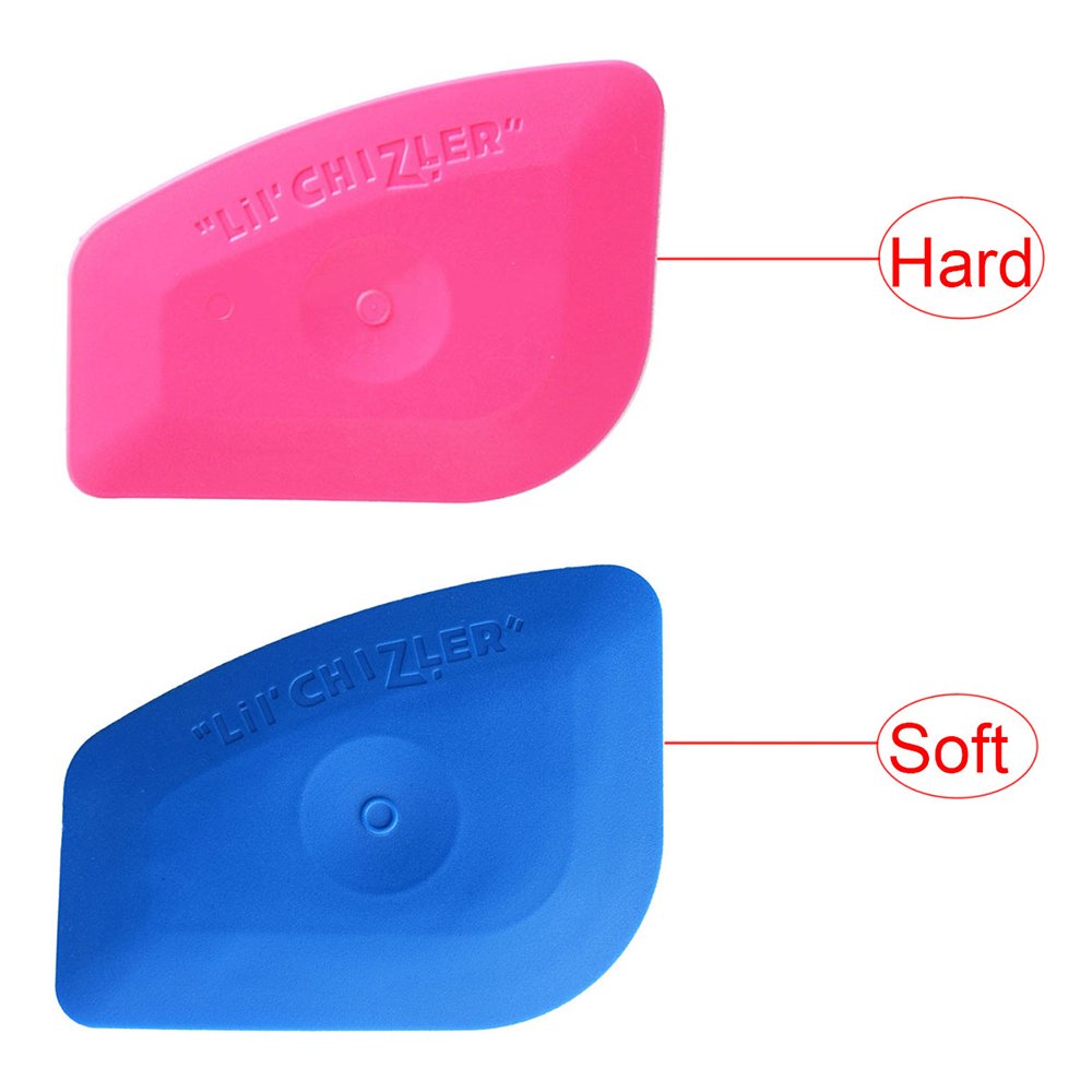 Small Mini Pink Squeegee Vinyl Wrap Snow Scraper Car Stickers Tints Home cleaning Tools Automobile Wrapping Applicator A25