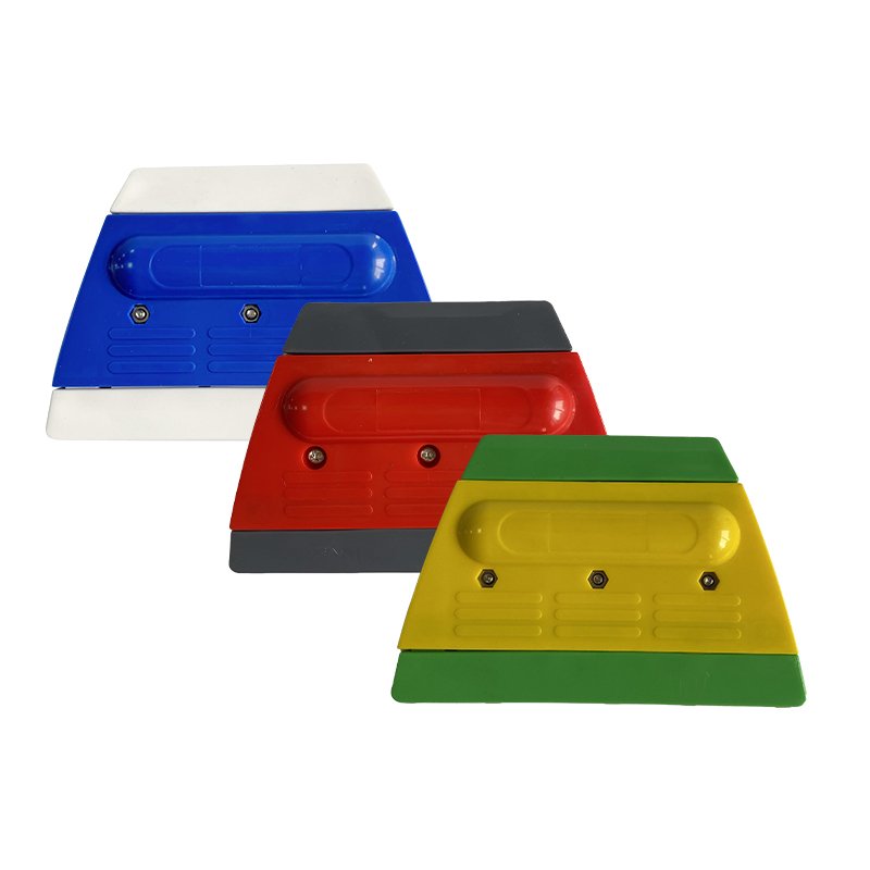 tint tool Force Car Film Tools Two-Colour Trapezoidal Scraper Car Colour Film Supplies to Catch The Water Scraper Spot Wholesale