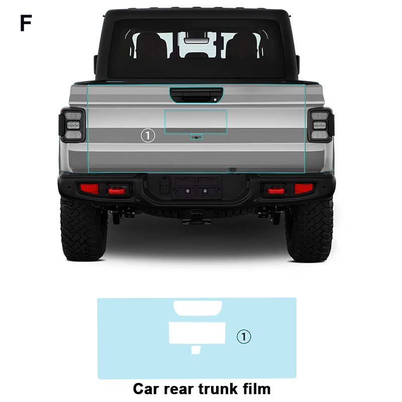 For JEEP Gladiator 2020-2022 2023 2024 each part of TPU PPF pre-cut car film anti-scratch self-repairing transparent film