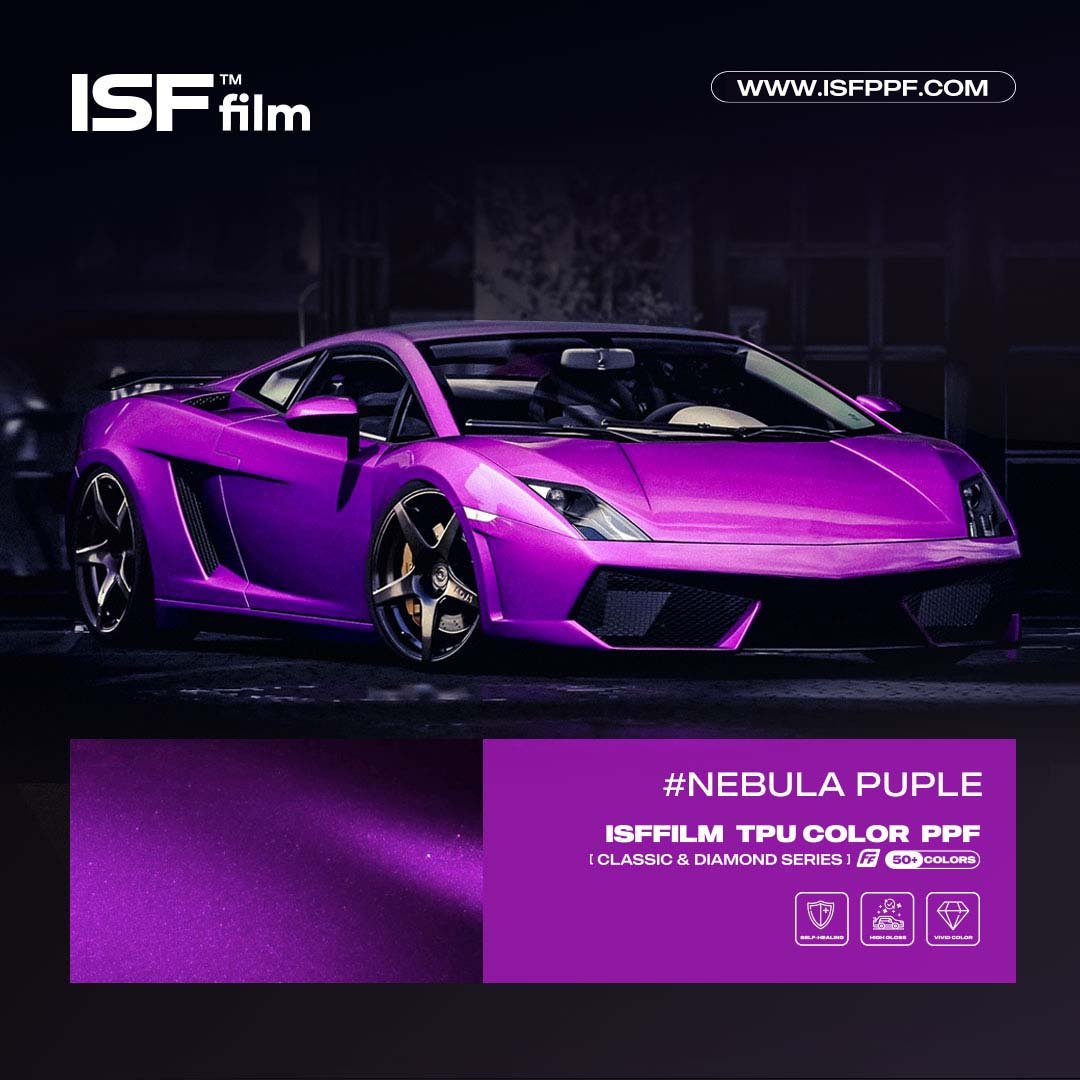 ISF IMATTE FROZEN BERRY PINK anti scratch TPU colored PPF change auto paint protection film anti-yellowing wrapping pap