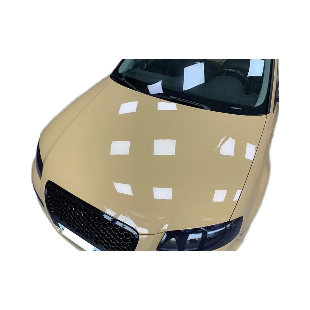 HIGHCOOL BC-115 6.5mil PVC Car Wrap Film Self-Healing Glossy Crystal Desert Yellow Full High Gloss Tint Color Changing Car Film