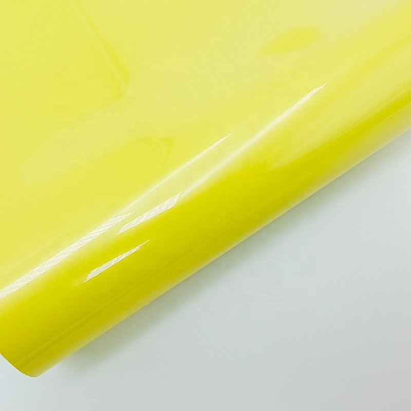 Manufacturer Self-Adhesive Voiture Body Automotive Vinyl Wrap Car Film Wrapping Chanel Yellow Car Vinyl Wrap Roll