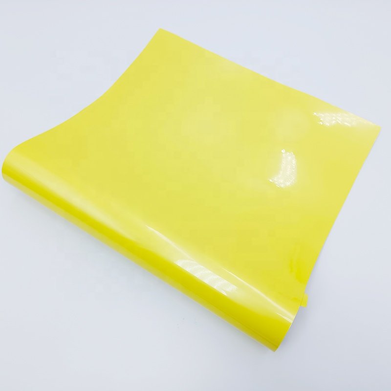 Manufacturer Self-Adhesive Voiture Body Automotive Vinyl Wrap Car Film Wrapping Chanel Yellow Car Vinyl Wrap Roll